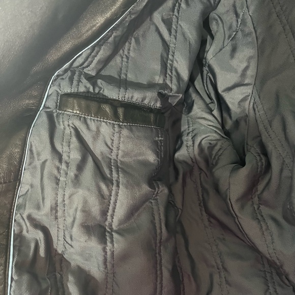 Kenneth Cole Reaction Mens SOFT BLACK Leather Jacket Size 2xl - Picture 8 of 12